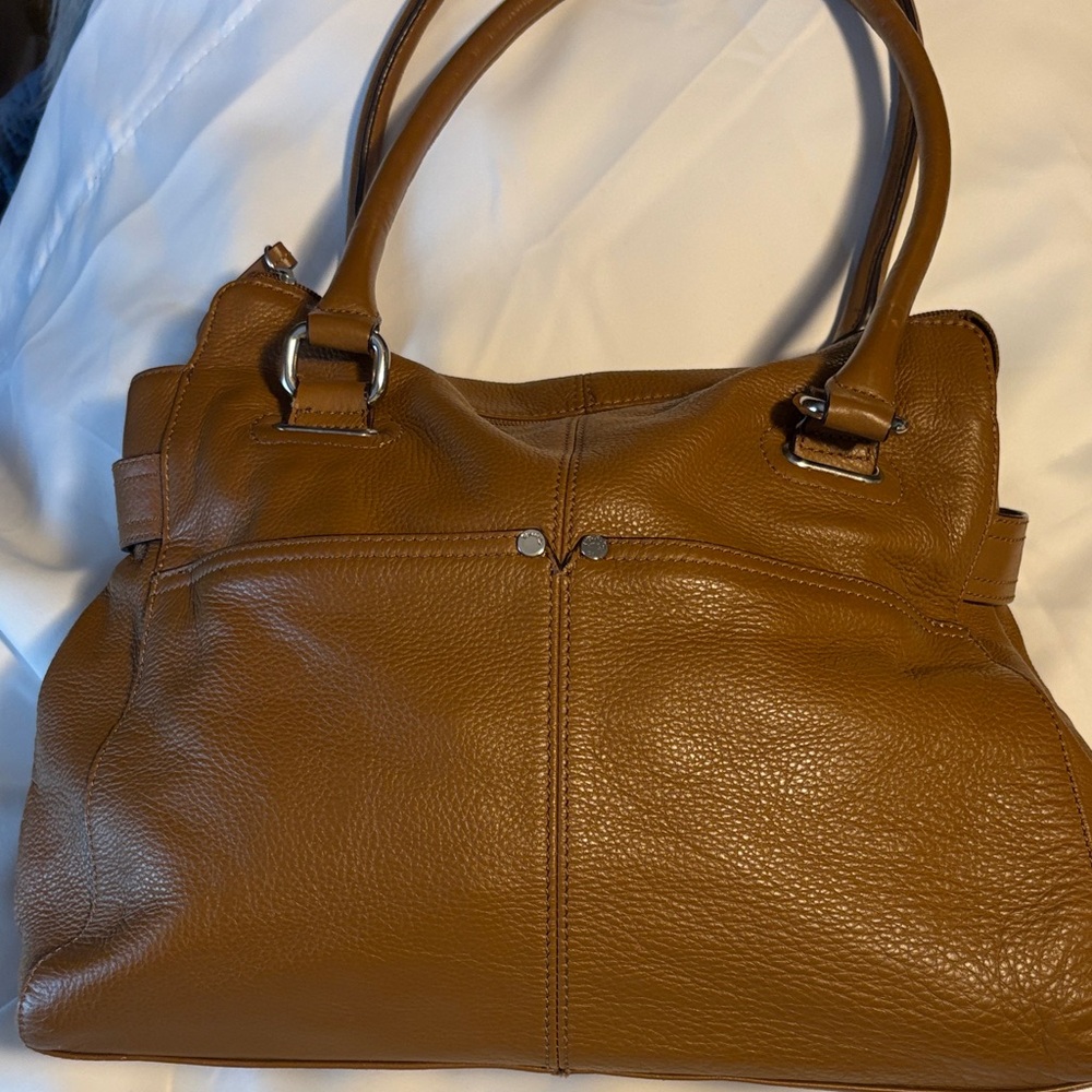 Tignanello Brown Leather Handbag